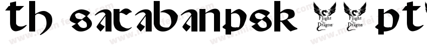 TH SarabanPSK 16pt字体转换